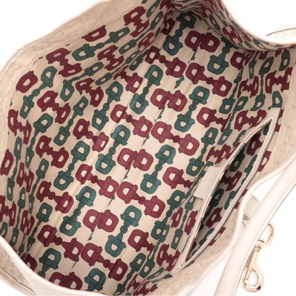 Gucci Guccissima Bardot Hobo Ivory - Picture 7 of 13